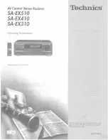 Preview for 1 page of Technics SA-EX510; SA-EX410; SA-EX310 Operating Instructions Manual