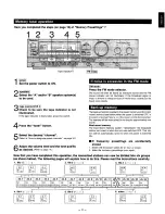 Preview for 11 page of Technics SA-GX100L Operating Instructions Manual