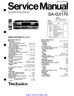 Technics SA-GX17 Service Manual предпросмотр