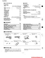 Preview for 2 page of Technics SA-GX230 Service Manual