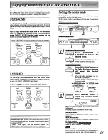 Preview for 17 page of Technics SA-GX290 Operating Instructions Manual