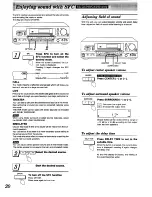 Preview for 20 page of Technics SA-GX290 Operating Instructions Manual