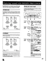 Предварительный просмотр 21 страницы Technics SA-GX350 Operating Instructions Manual