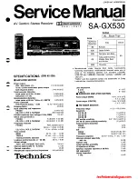 Technics SA-GX530 Service Manual preview