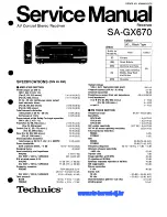 Technics SA-GX670 Service Manual preview