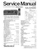 Technics SA-GX690 Service Manual предпросмотр