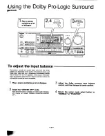 Preview for 34 page of Technics SA-GX910 Operating Instructions Manual