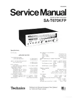 Technics SA-T670KFP Service Manual preview