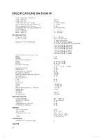 Preview for 2 page of Technics SA-T670KFP Service Manual