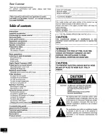 Предварительный просмотр 2 страницы Technics SADX830 - RECEIVER Operating Instructions Manual