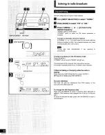 Preview for 22 page of Technics SADX930 - RECEIVER Operating Instructions Manual