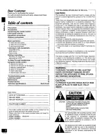 Предварительный просмотр 2 страницы Technics SAEX140 - RECEIVER Operating Instructions Manual