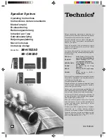 Technics SB-AFC250 Operating Instructions Manual preview