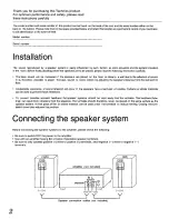 Preview for 2 page of Technics SB-CR33 Operating Instructions