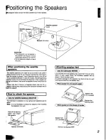 Preview for 3 page of Technics SB-FW50 Operating Instructions