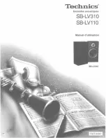 Предварительный просмотр 5 страницы Technics SB-LV310K Operating Instructions Manual