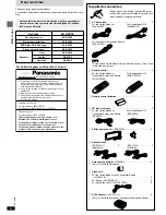 Preview for 2 page of Technics SB-PC95 Operating Instructions Manual