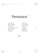 Предварительный просмотр 1 страницы Technics SB-R1 Owner'S Manual