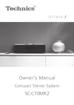 Предварительный просмотр 1 страницы Technics SC-C70MK2 Owner'S Manual