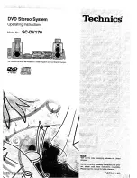 Technics SC-DV170 Operating Instructions Manual предпросмотр