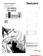 Technics SC-HD510 Operating Instruction preview