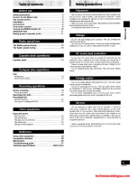 Preview for 3 page of Technics SC-HD510 Operating Instruction