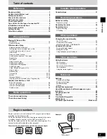 Предварительный просмотр 3 страницы Technics SC-HDV600 Operating Instructions Manual