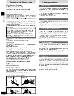 Предварительный просмотр 4 страницы Technics SC-HDV600 Operating Instructions Manual