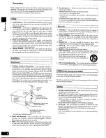 Preview for 4 page of Technics SD-S7258 Operating Instructions Manual