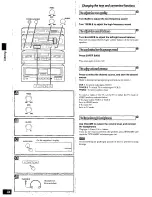 Preview for 34 page of Technics SD-S7258 Operating Instructions Manual