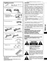 Preview for 3 page of Technics SF-DX7 Operating Instructions Manual