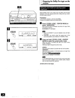 Preview for 34 page of Technics SF-DX7 Operating Instructions Manual