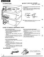 Preview for 9 page of Technics SH-8020 - SERVICE Service Manual