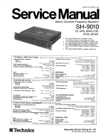 Technics SH-9010 Service Manual предпросмотр