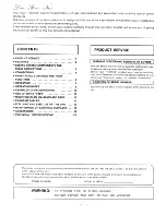 Preview for 2 page of Technics SH-9038 Operating Instructions Manual