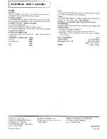 Preview for 16 page of Technics SH-9038 Operating Instructions Manual