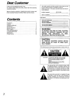 Preview for 2 page of Technics SH-DJ1200 Operating Instructions Manual