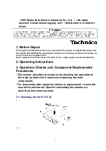 Предварительный просмотр 3 страницы Technics SH-DV250 Service Manual