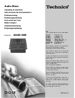 Preview for 1 page of Technics SH-EX1200 Operating Instructions Manual