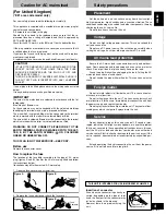 Preview for 5 page of Technics SH-EX1200 Operating Instructions Manual