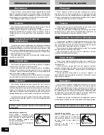 Предварительный просмотр 22 страницы Technics SH-EX1200 Operating Instructions Manual