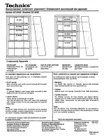 Предварительный просмотр 4 страницы Technics SH-KS2000 Assembly Instructions