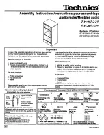 Technics SH-KS225 Assembly Instructions предпросмотр