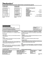 Preview for 4 page of Technics SH-KS245 Assembly Instructions