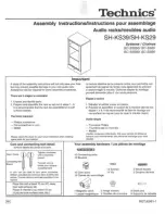 Preview for 1 page of Technics SH-KS29 Assembly Instructions