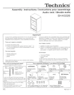 Technics SH-KS326 Assembly Instructions preview