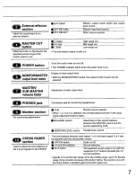 Preview for 7 page of Technics SH-MX1200 Operating Instructions Manual