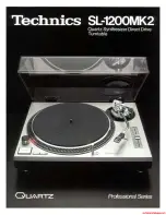 Technics SL-12000MK2 User Manual preview