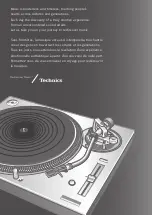 Preview for 2 page of Technics SL-1200GAE Owner'S Manual