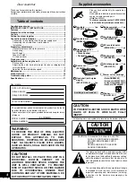 Preview for 3 page of Technics SL-1200GLD Operating Instructions Manual